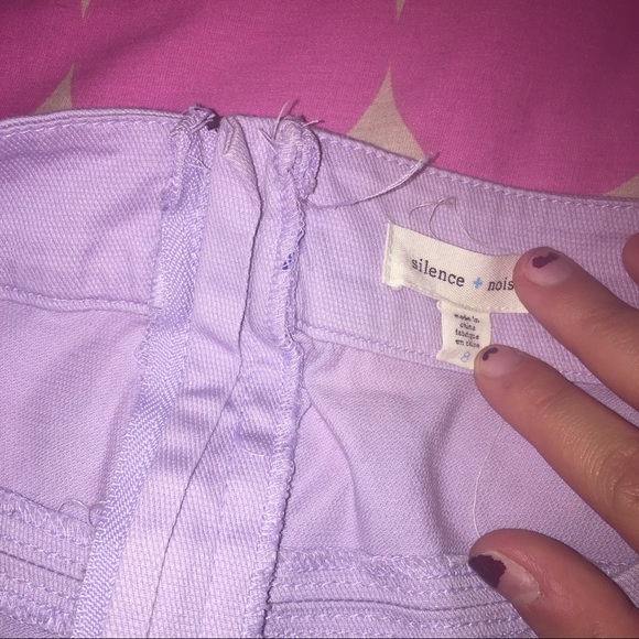 Pastel lilac high waisted shorts - Picture 3 of 4